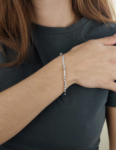 Pulsera Barras Plata