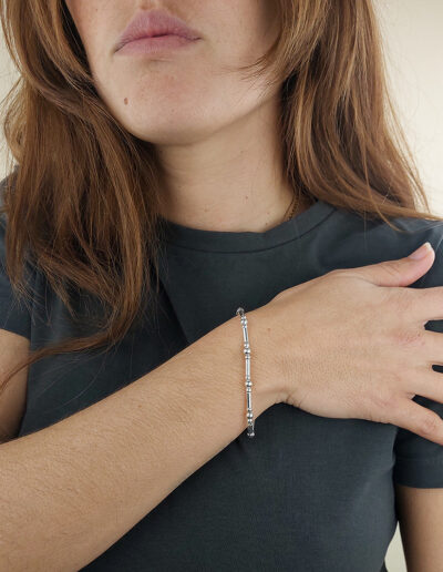 Pulsera Barras Plata