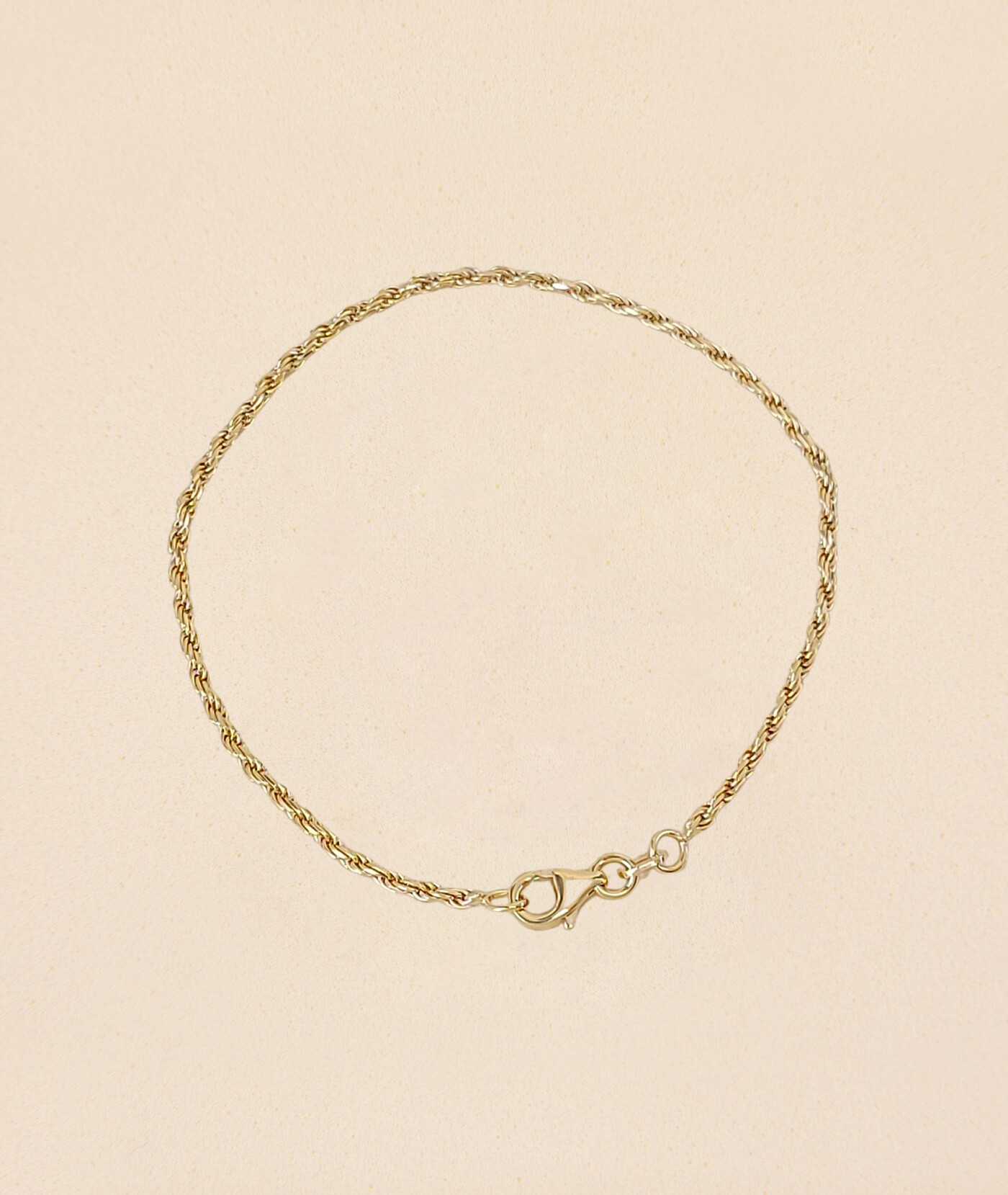 Pulsera Cordón Fino Oro