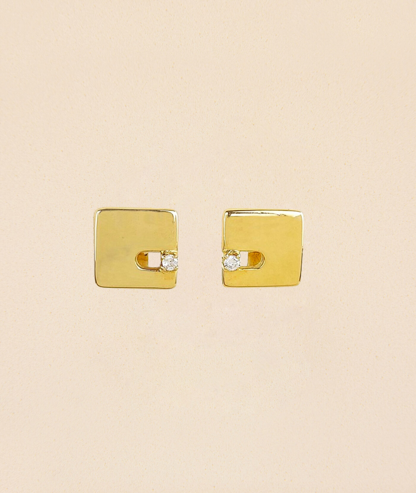 Pendientes Mondrian Oro 18k
