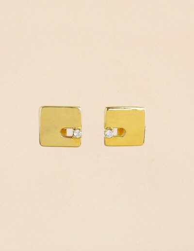 Pendientes Mondrian Oro 18k