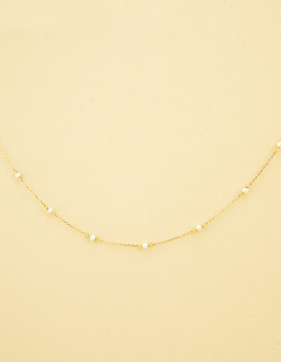 Collar perlas oro 18k