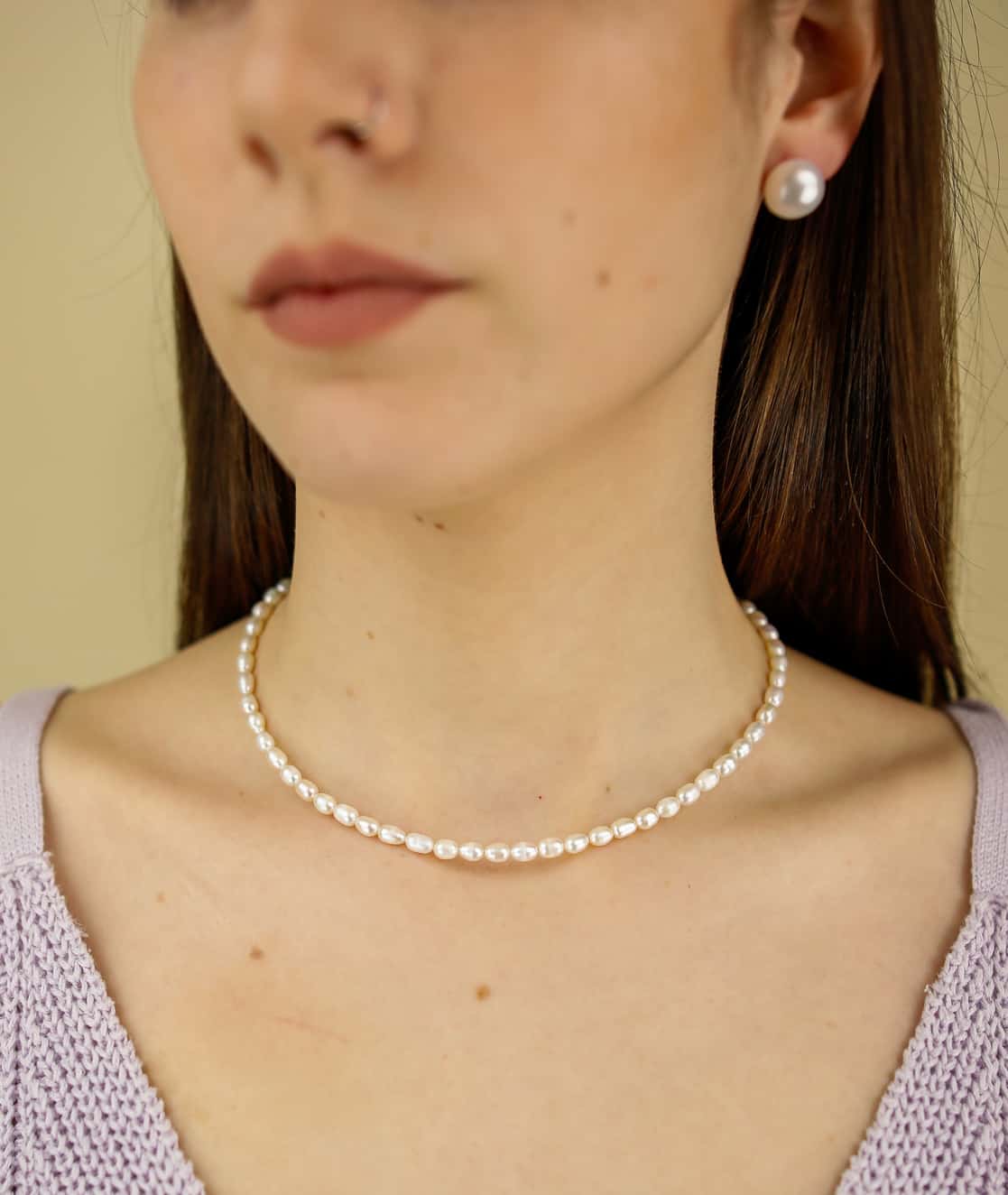 Collar perlas cultivadas de Plata Bañado Oro 18k